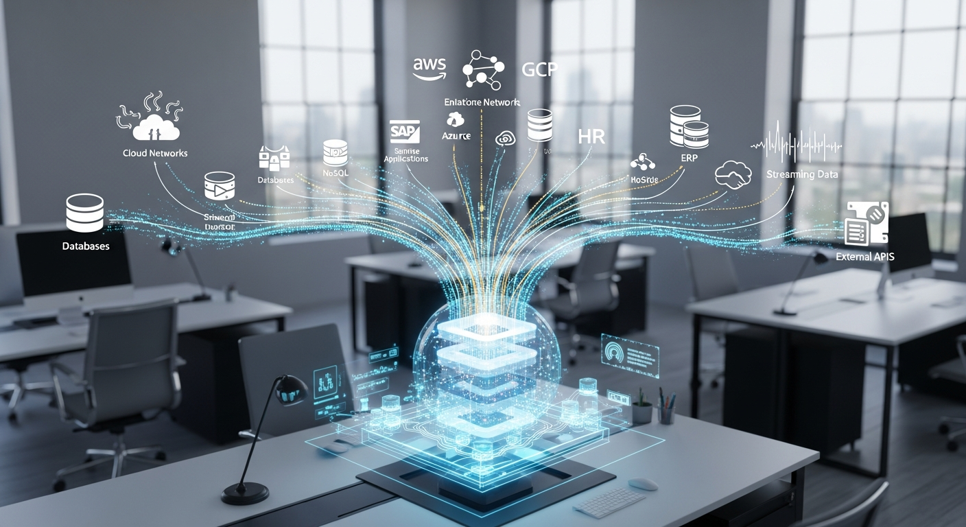 팔란티어 데이터 통합 및 AI 플랫폼 시각화