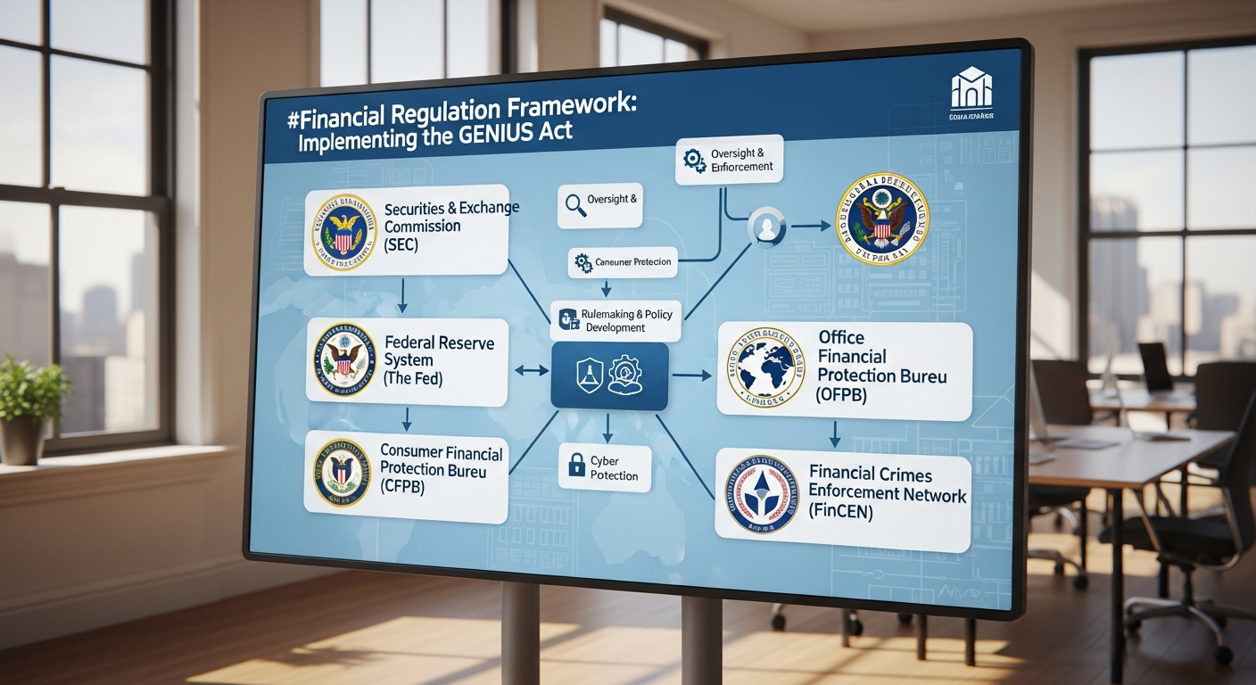 GENIUS Act와 미국 규제 정책을 나타내는 공식 문서 및 규제 프레임워크