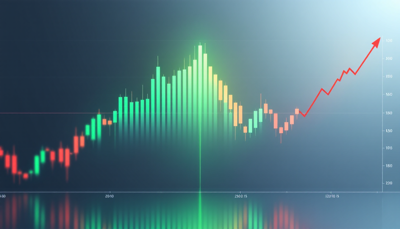 특정 시점에 거래량이 급증하여 시장의 큰 변화를 알리는 차트