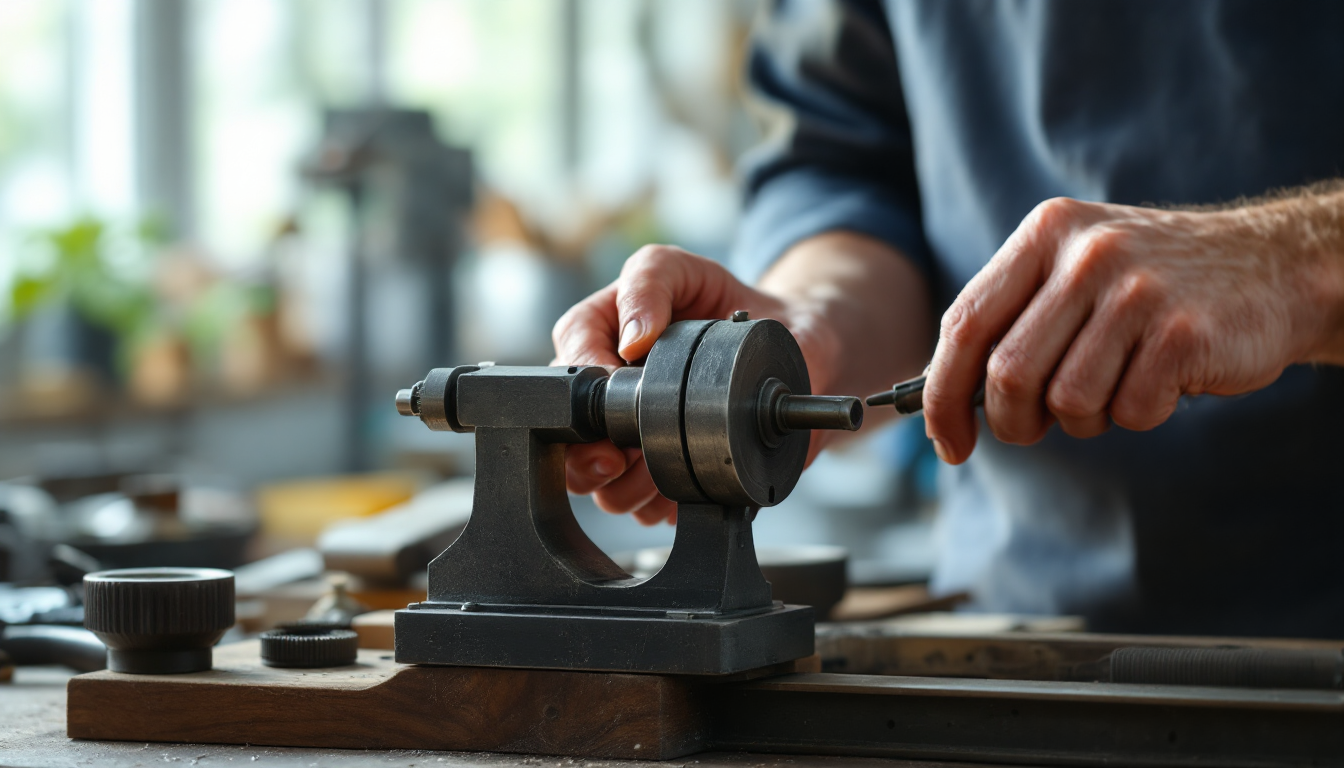 장인이 원재료인 자본을 사용하여 훌륭한 작품인 이익을 만들어내는 모습