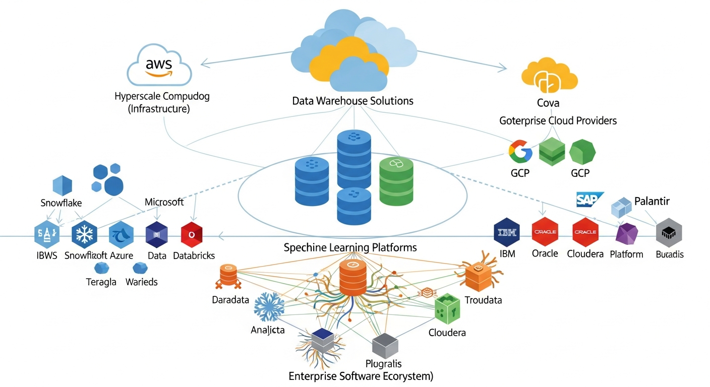 데이터 분석 플랫폼 경쟁 구도 시각화